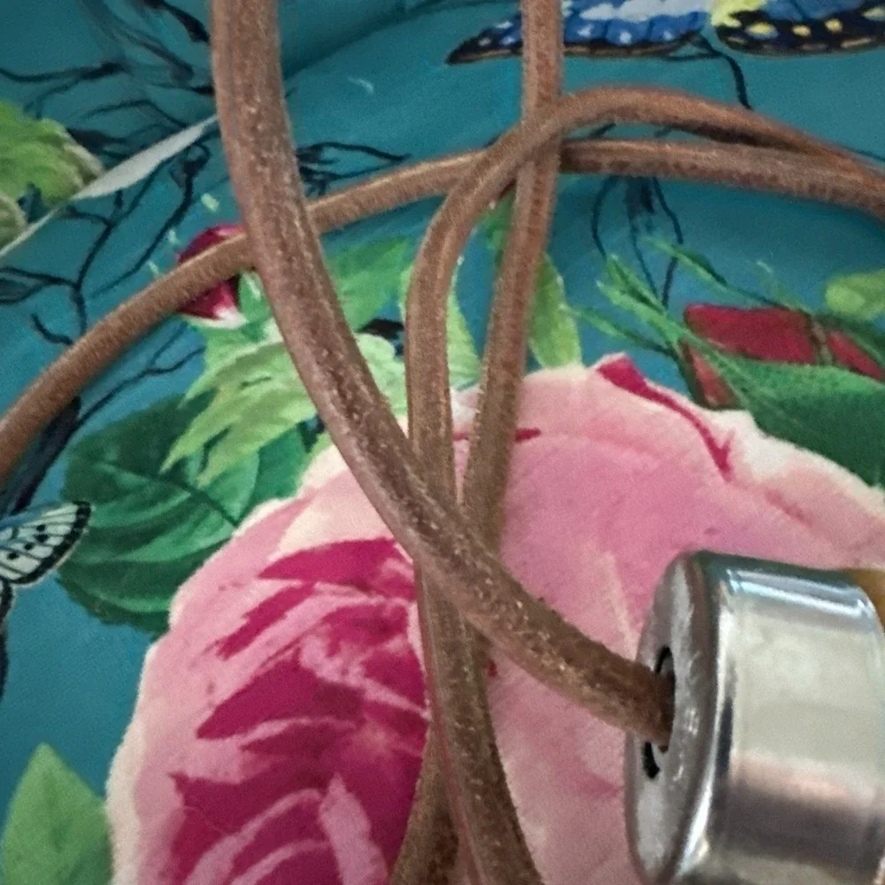 Mid Century Leather Wooden Handle Jump Rope Exercise Equipment Made In USA